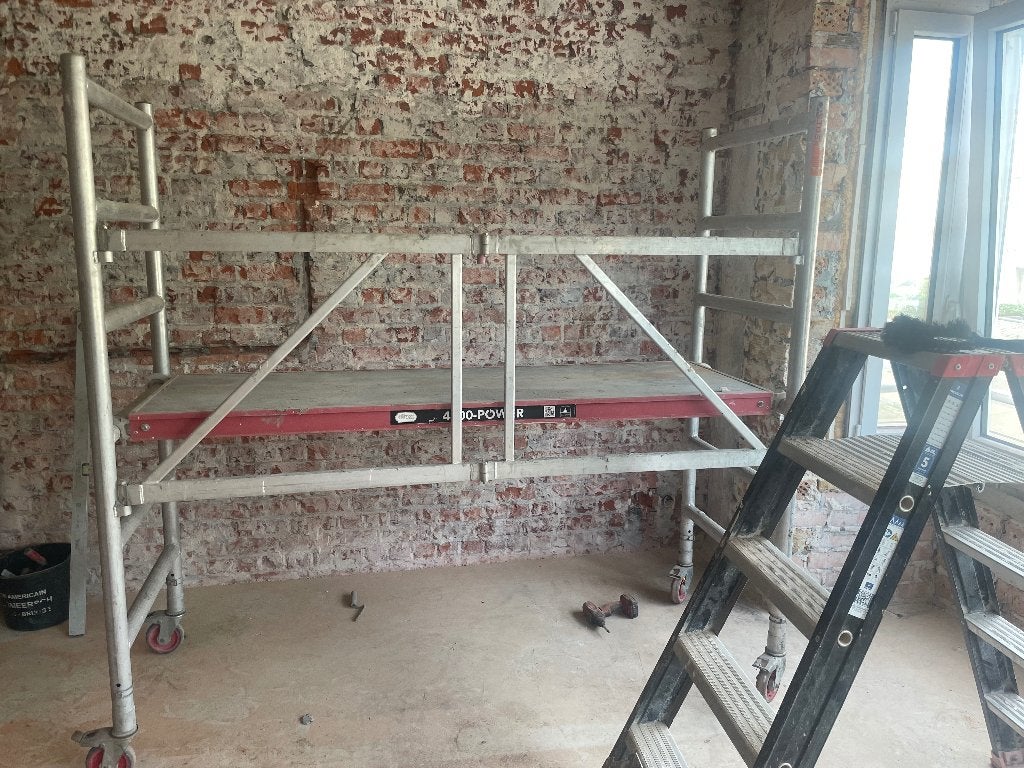 Stelling, Doe-het-zelf en Bouw, Steigers, Ophalen of Verzenden, Zo goed als nieuw, Rolsteiger of Kamersteiger, 2 tot 5 meter