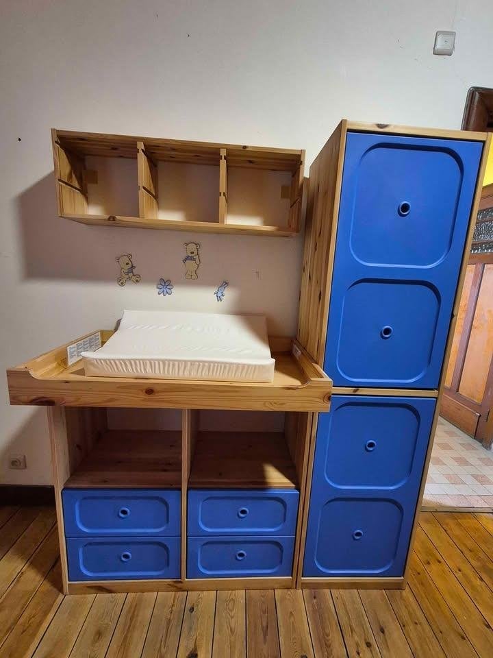 Table à langer - meuble chambre bébé, Enlèvement, Comme neuf, Armoire, 105 cm ou plus
