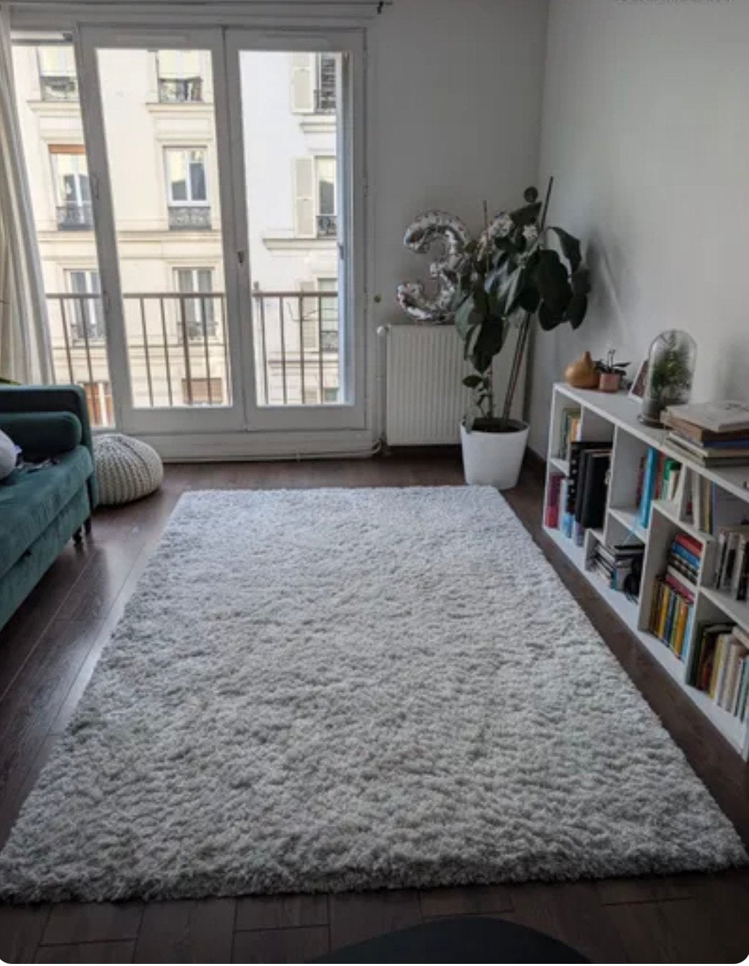 Superbe tapis gris pour salon/chambre/autre 135cm/195cm neuf, Enlèvement, Comme neuf, Gris