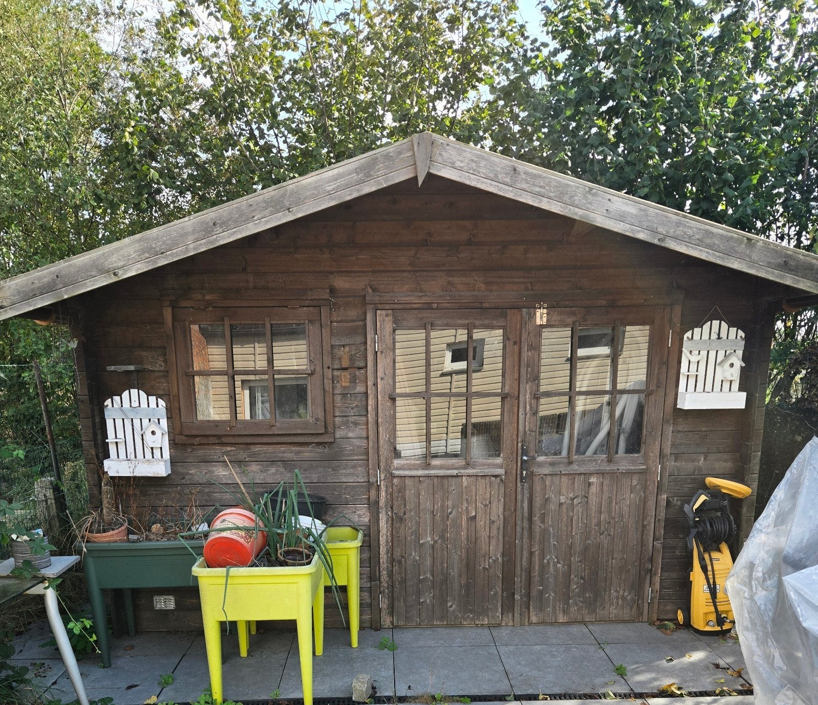 houten tuinhuis 4m x 2,5m x 2,6m, Tuin en Terras, Ophalen, Tuinhuis