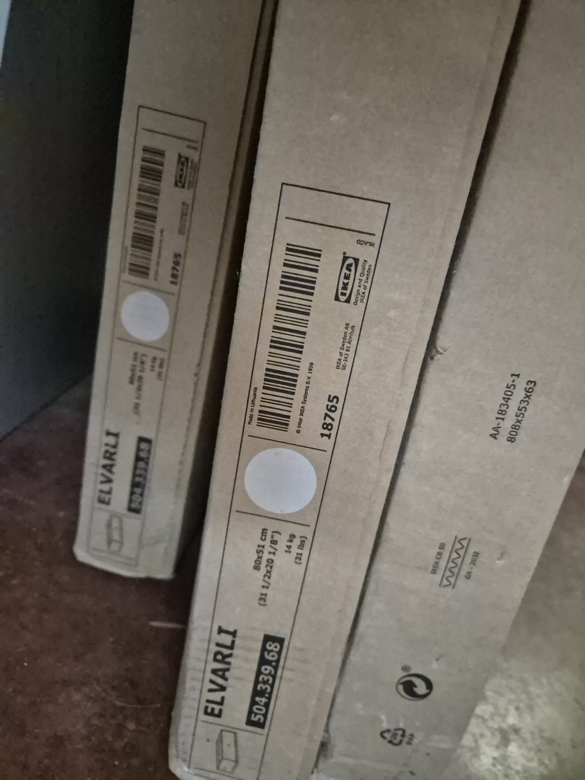3x schuiven IKEA ELVARLI, Huis en Inrichting, Ophalen, Zo goed als nieuw