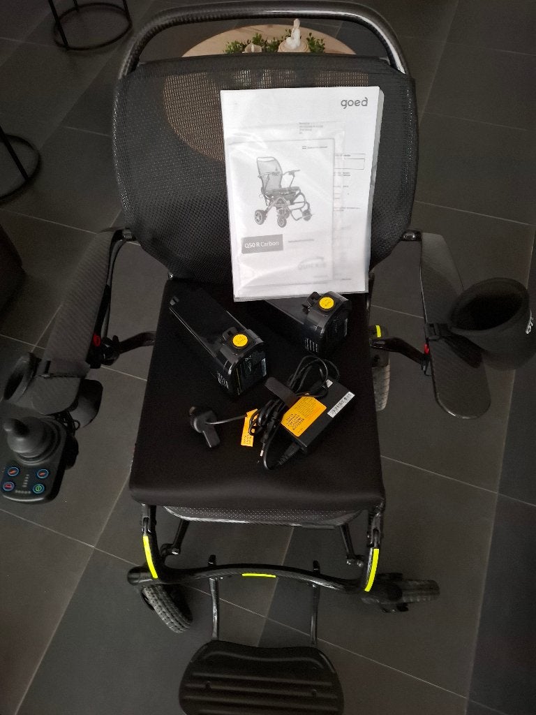 Elektrische plooibare rolstoel Q50R merk Quiqie, Enlèvement, Comme neuf