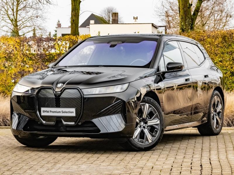 BMW iX xDrive45, Automaat, Start-stop-systeem, 408 pk, Zwart