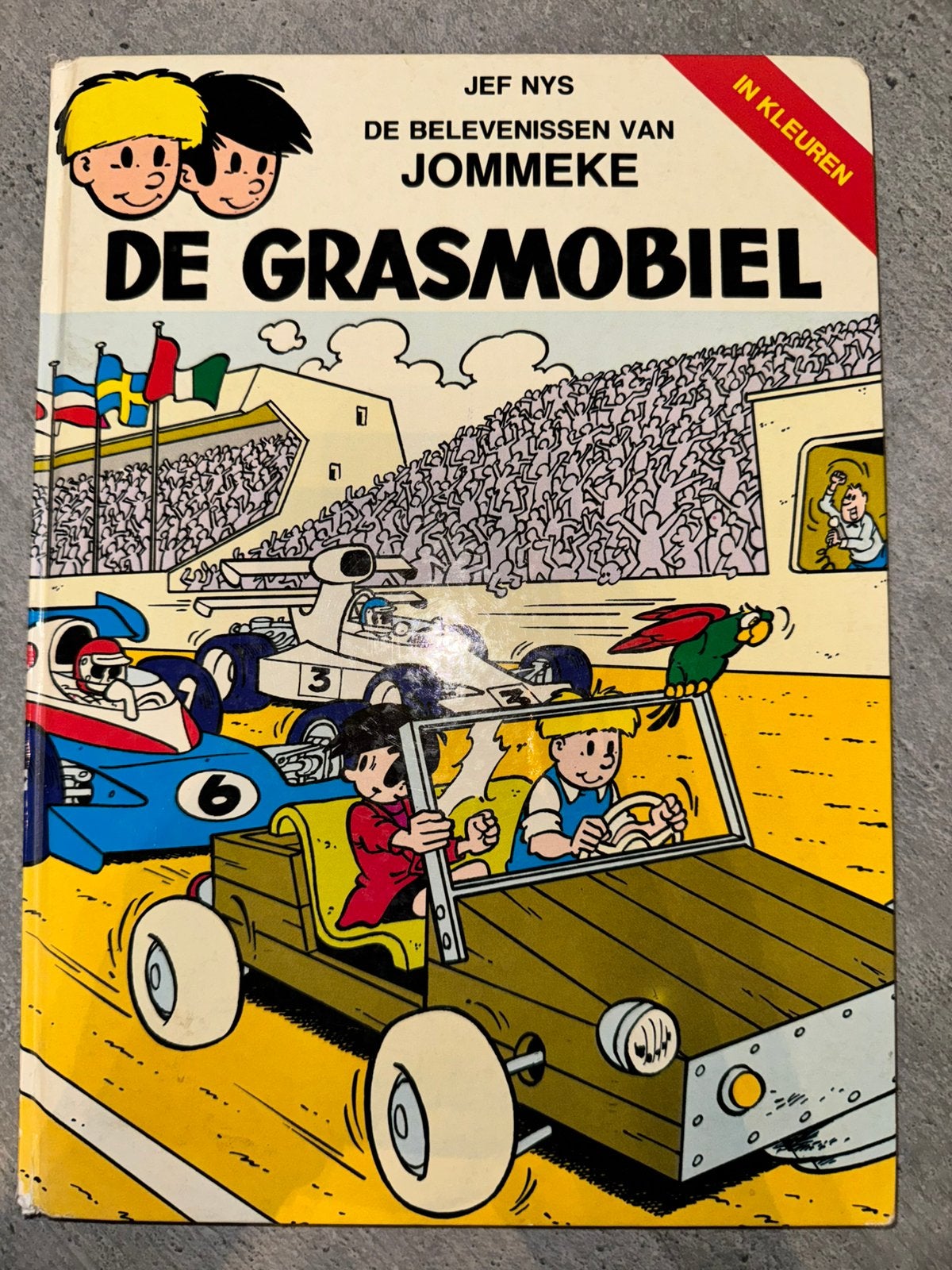 Jommeke - De grasmobiel (hardcover), Boeken, Ophalen, Gelezen