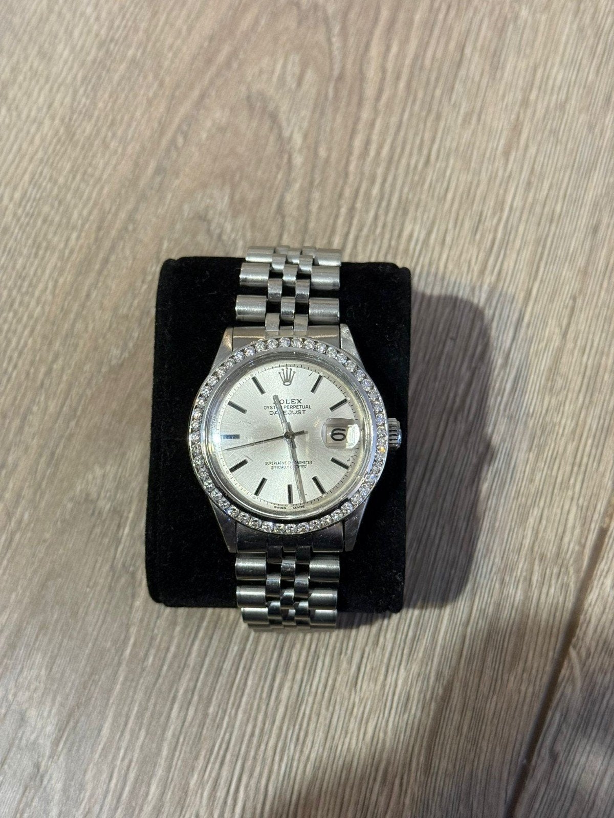 Rolex Datejust 1601, Handtassen en Accessoires, Horloges | Dames, Ophalen, Staal, Gebruikt, Polshorloge