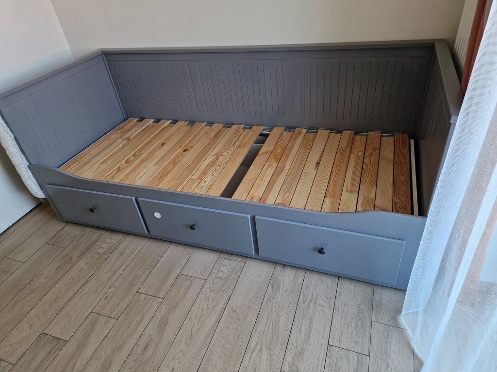 Lit Hemnes 1-2 personnes, Maison & Meubles, Chambre à coucher | Lits, Utilisé, Deux personnes, Autres dimensions, 200 cm, Bois