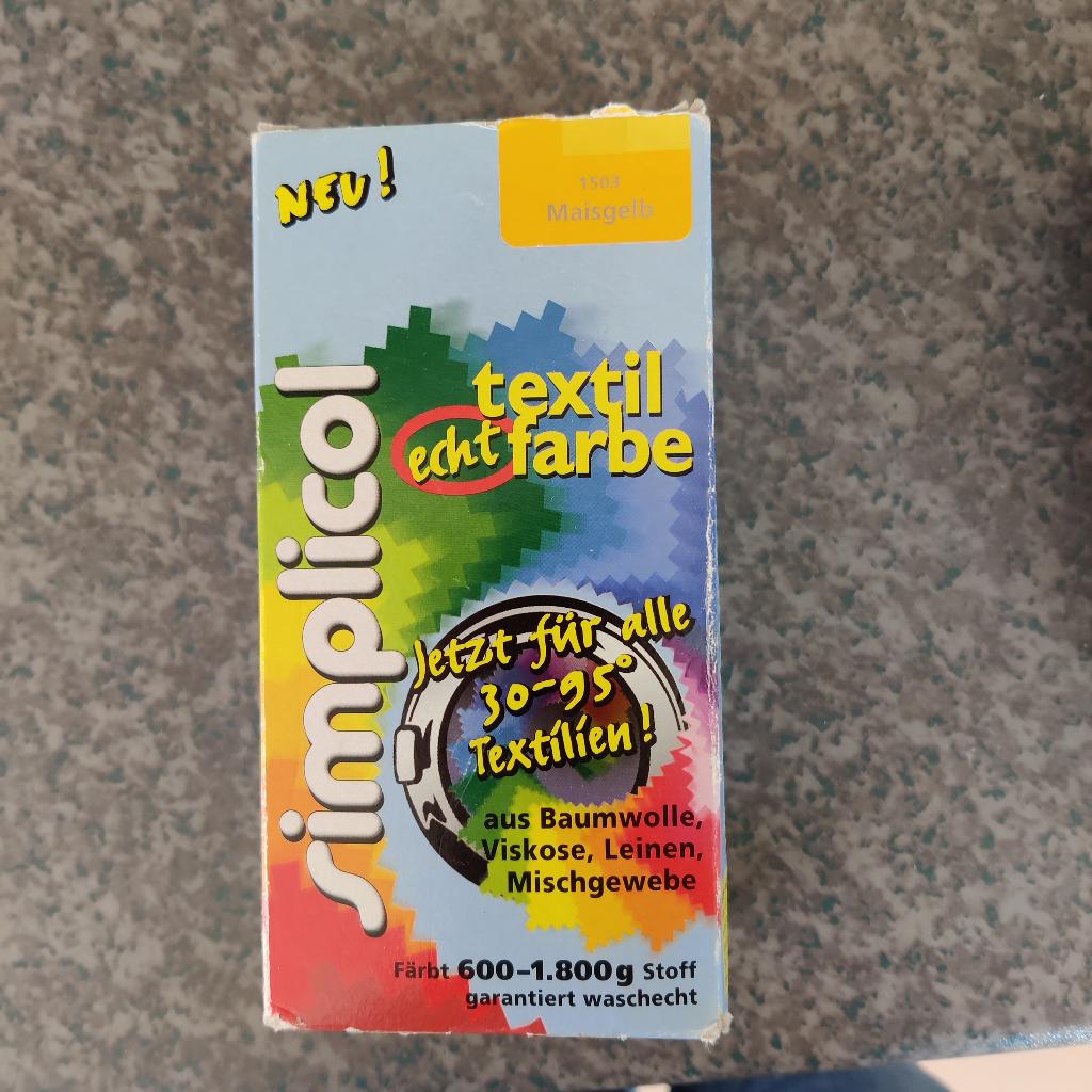 Simplicol textielverf maïsgeel, Hobby en Vrije tijd, Ophalen, Nieuw