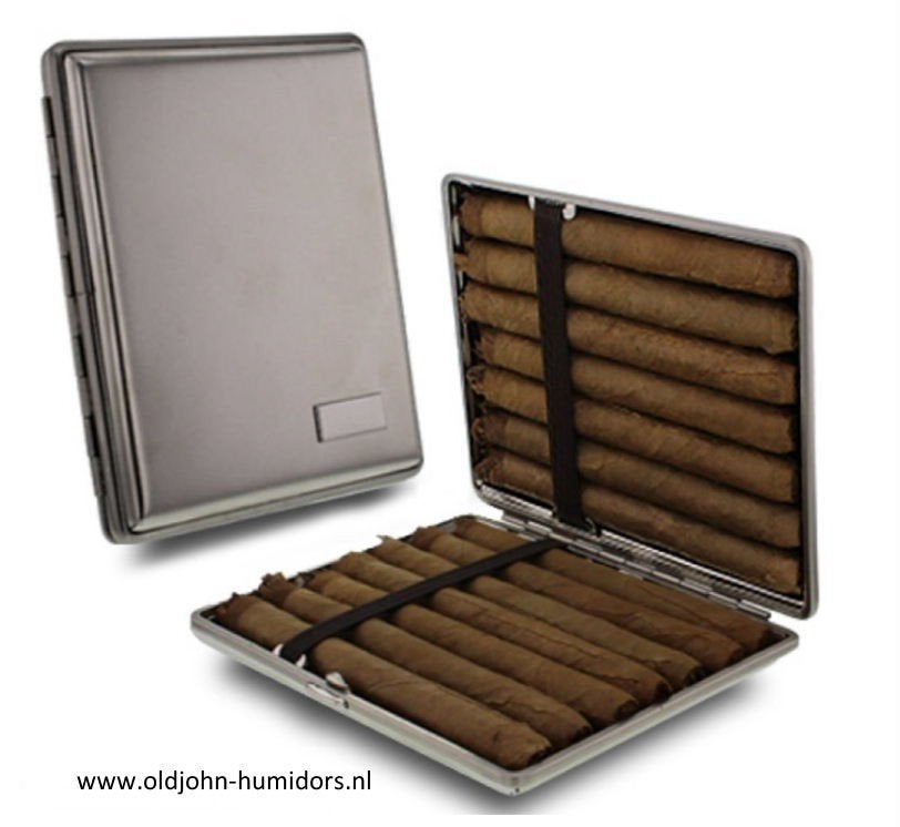 BOOKWILL SIGARENKOKER NIKKEL 14x W.HAVANNA - SENORITAS sk203, Envoi, Neuf, Boite à tabac ou Emballage