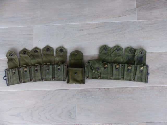 Porte-sac de munitions américain, porte-cartouche, GM II, Collections, Objets militaires | Seconde Guerre mondiale, Armée de terre