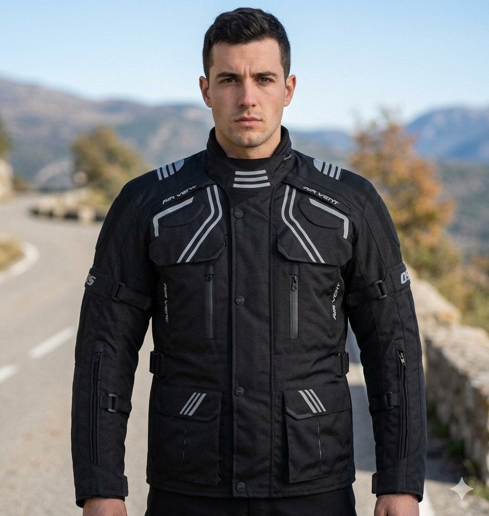 veste de Moto textile cordura 600D neuf CE protecteurs veste, Motos, Envoi, Neuf, avec ticket, Manteau | tissu