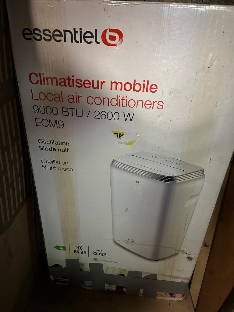 Mobiele airco, Elektronische apparatuur, Airco's, Ophalen, Minder dan 60 m³, Energieklasse A of zuiniger, Nieuw