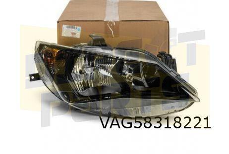 Seat Ibiza (4/12-7/15) Koplamp Links (zwart/versie FR) Origi, -, Verzenden, -, Nieuw
