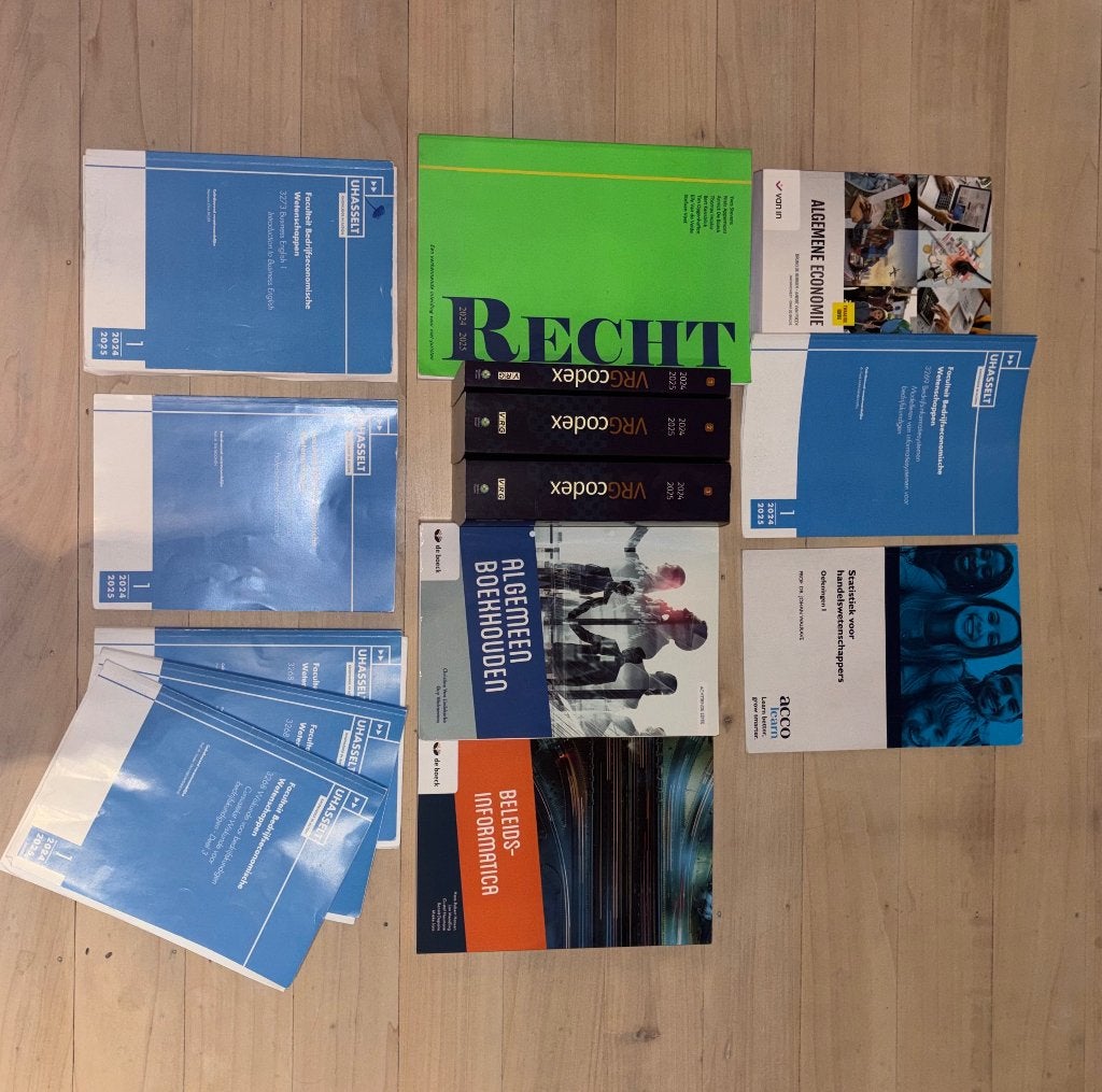 Schoolboeken eerste bachelor handelswetenschappen UHasselt, Boeken, Ophalen of Verzenden, Gelezen, Economie