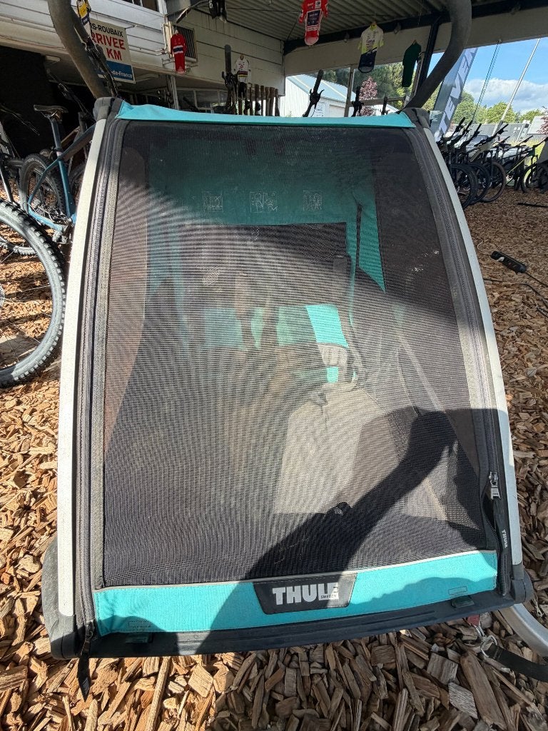 Remorques vélo thule pour 2 enfants ou chien, Vélos & Vélomoteurs, 40 à 60 kg, Pliable, Comme neuf, Enlèvement