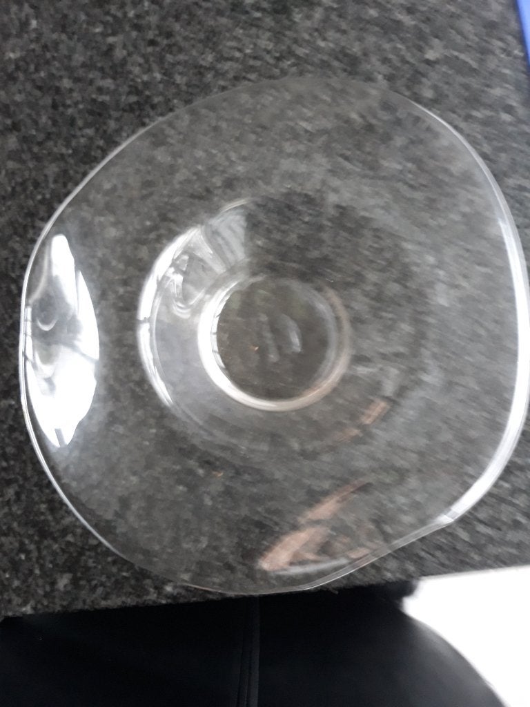mooie grote glazen sierschaal, Ophalen of Verzenden