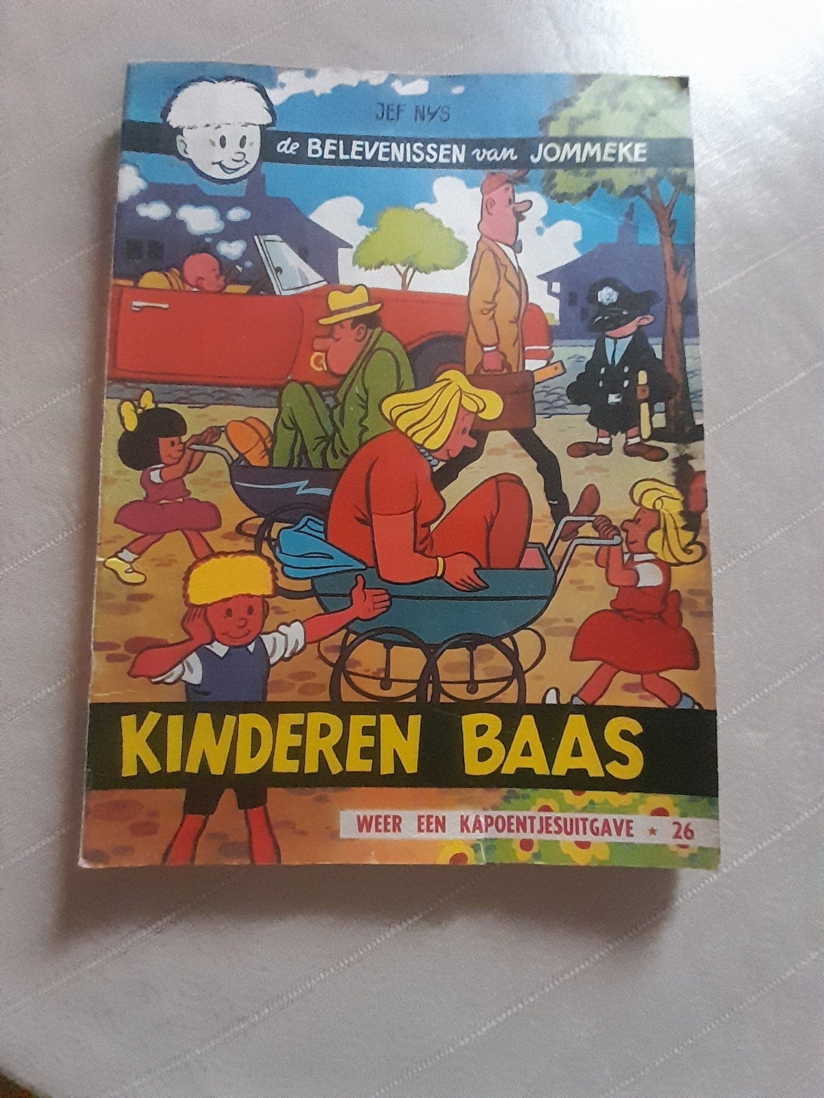 Strip Jommeke : Kinderen baas eerste druk, Enlèvement