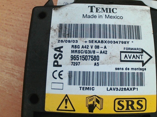 Module airbag Citroen C3 Pluriel 2003-2008 9651507580 (21AB), Ophalen, Gebruikt