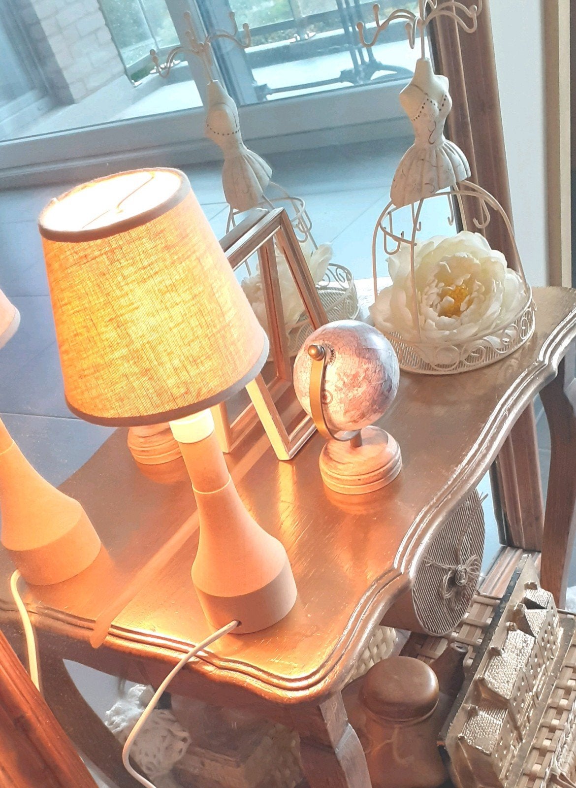 lampe d ambiance, Ophalen, Hout, Wit