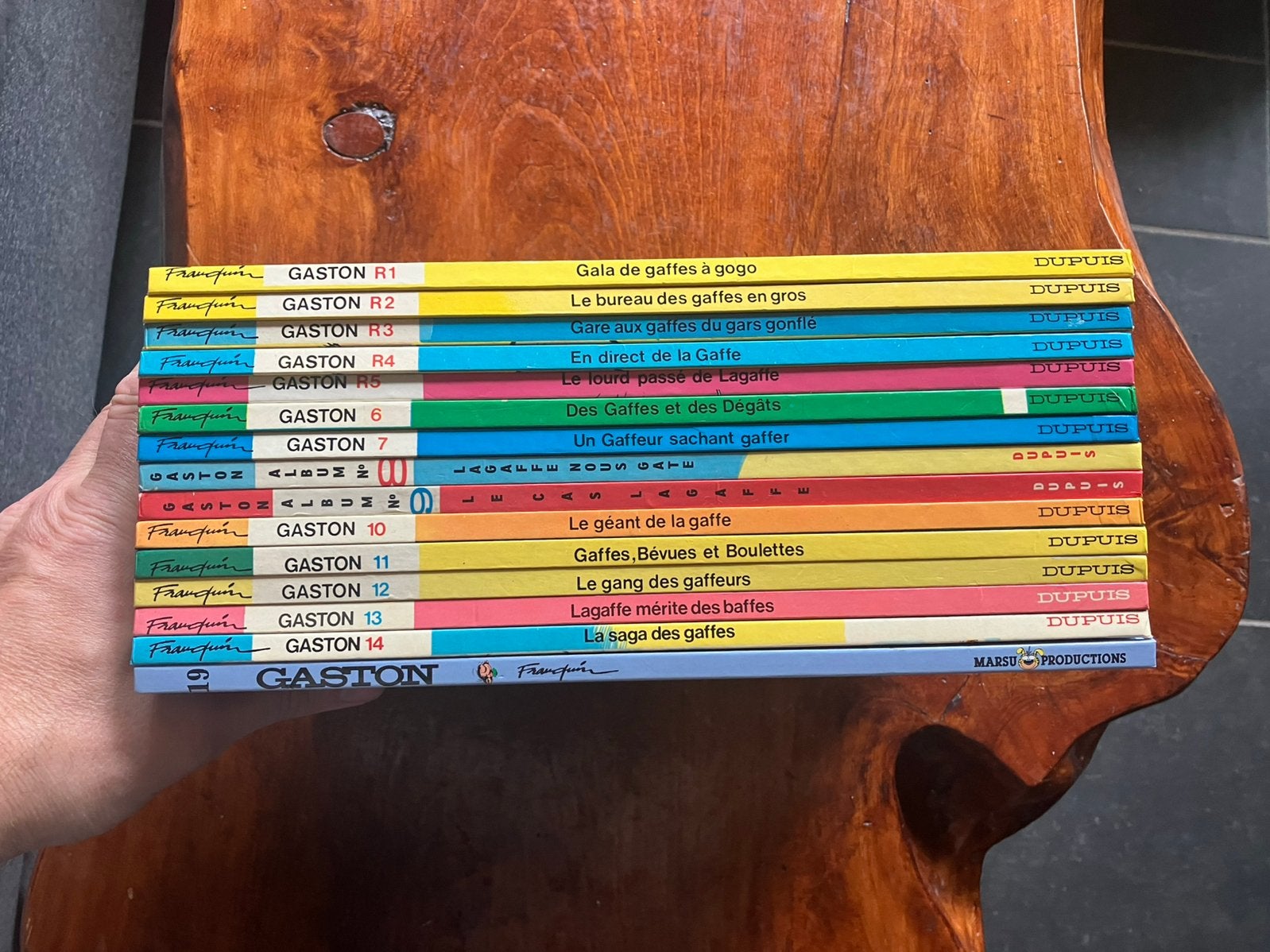 BD Gaston T1 à T14 + T19 Bon état, Boeken, Stripverhalen, Complete serie of reeks, Ophalen of Verzenden, Gelezen