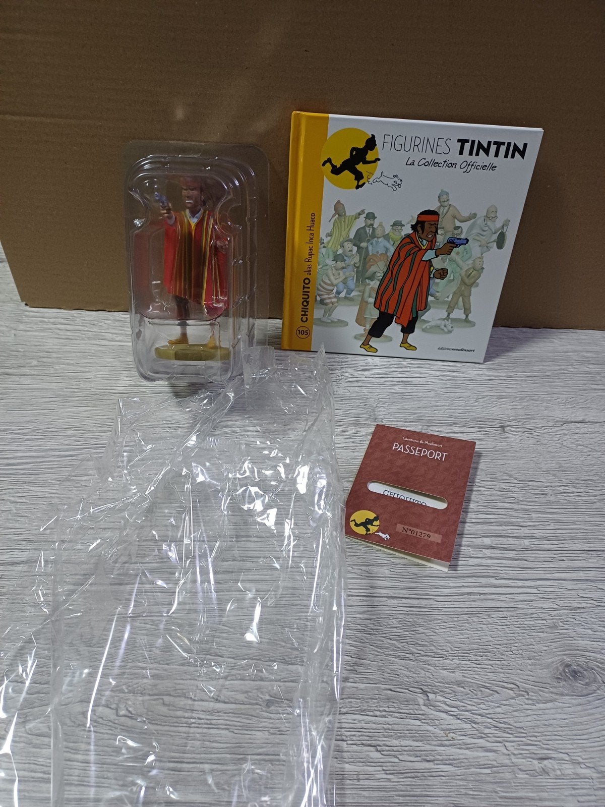 Figurine Chiquito 105 Tintin, Collections, Personnages de BD, Enlèvement ou Envoi, Tintin, Comme neuf, Statue ou Figurine