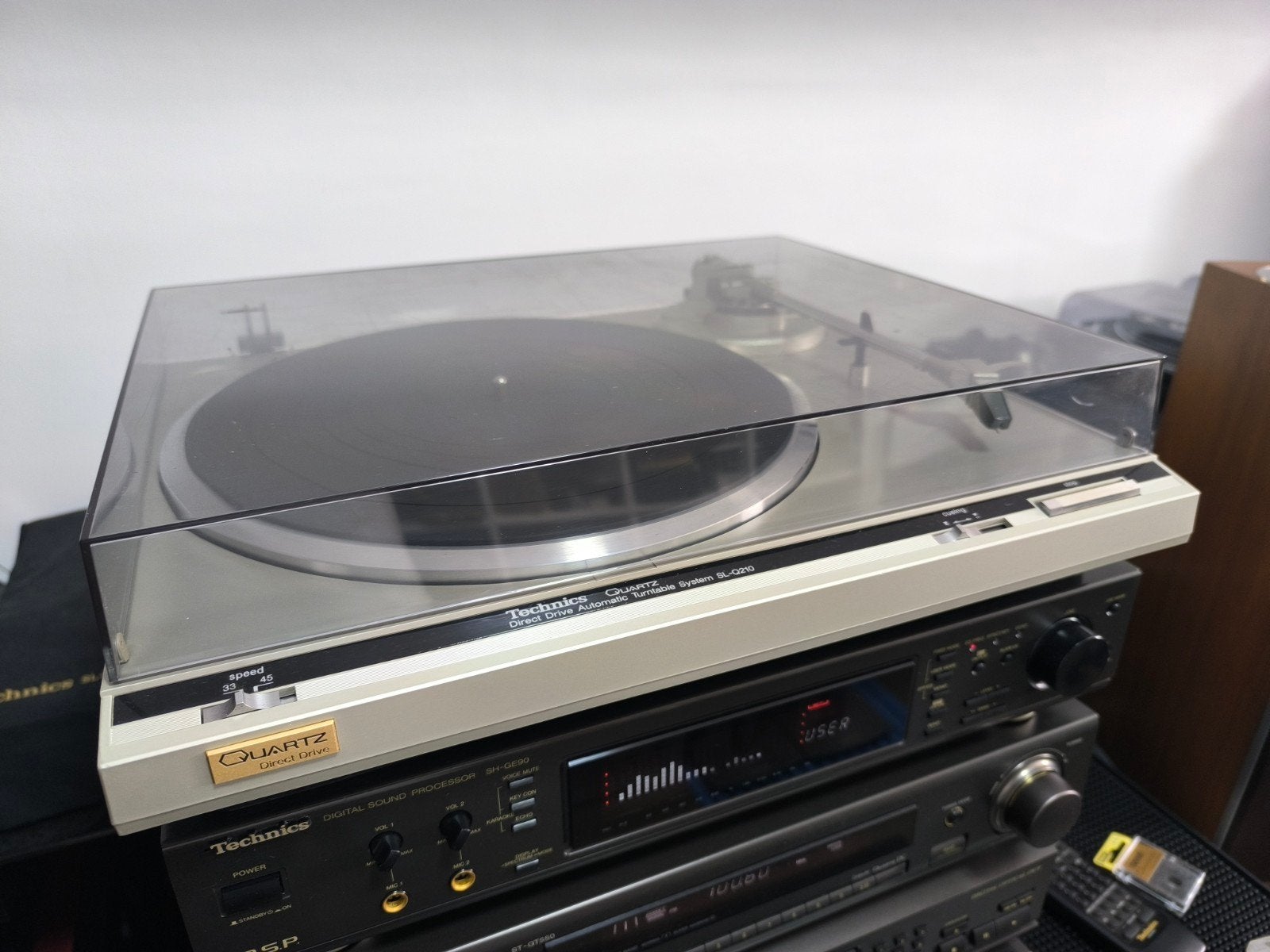 TECHNICS SL-Q210 - Quartz Control Direct-Drive Turntable, TV, Hi-fi & Vidéo, Tourne-disques, Tourne-disque, Comme neuf, Enlèvement