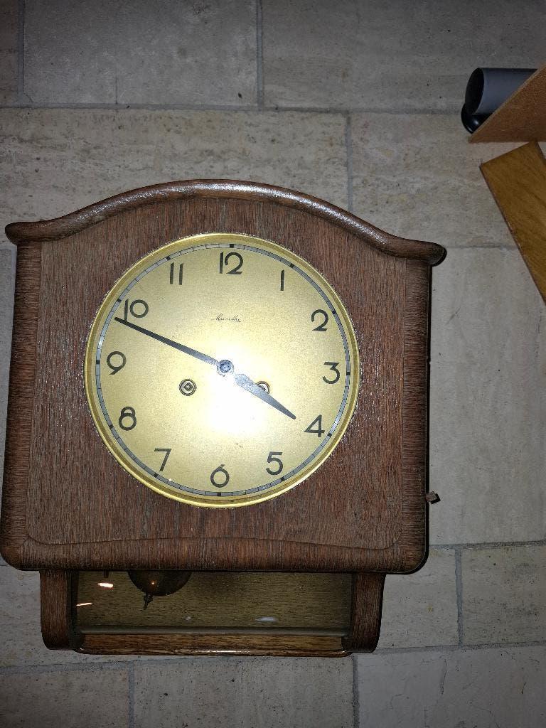 vintage wandklok Mauthe, Ophalen