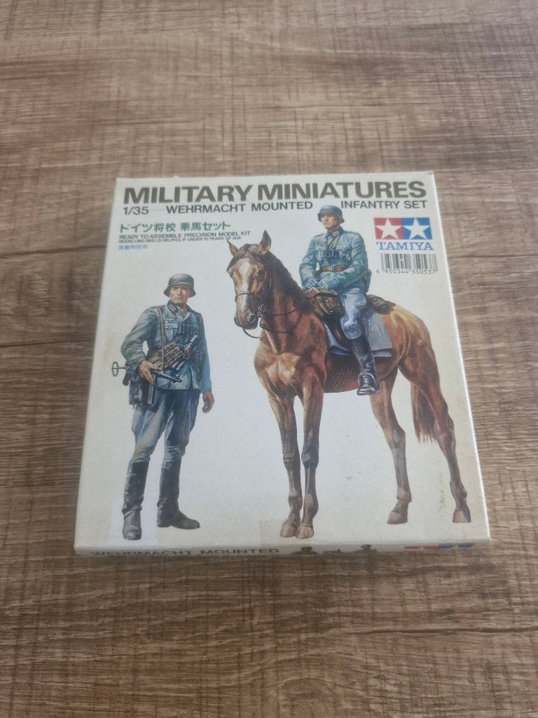 Tamiya 1/35 Wehrmacht Mounted Infantry Set - 2 sets in 1doos, Hobby en Vrije tijd, Modelbouw | Figuren en Diorama's, Nieuw, Figuur of Figuren