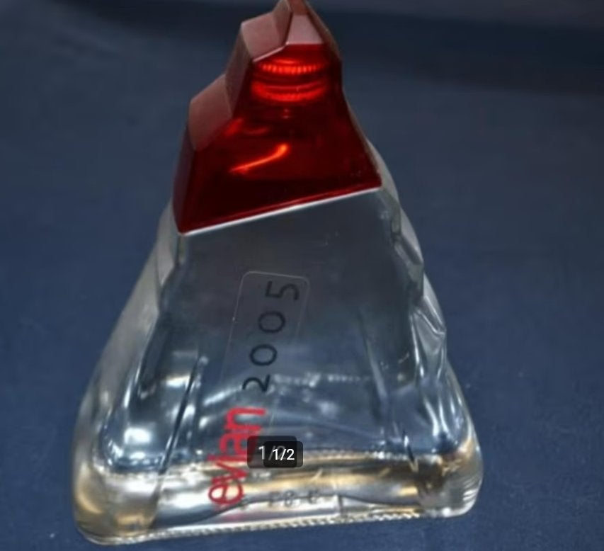 EVIAN COLLECTOR FLES WATER 2005 ONGEOPEND, Verzamelen, Ophalen of Verzenden, Zo goed als nieuw, Waterglas
