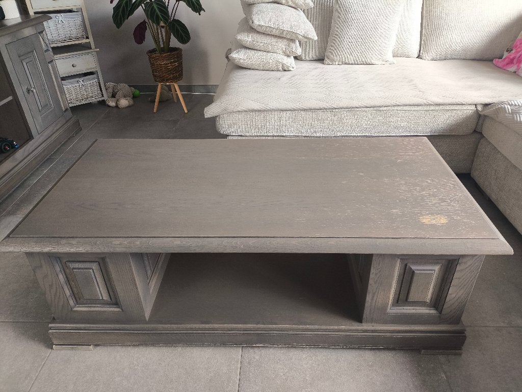 Salontafel, Huis en Inrichting, Ophalen, Gebruikt, 100 tot 150 cm, Eikenhout