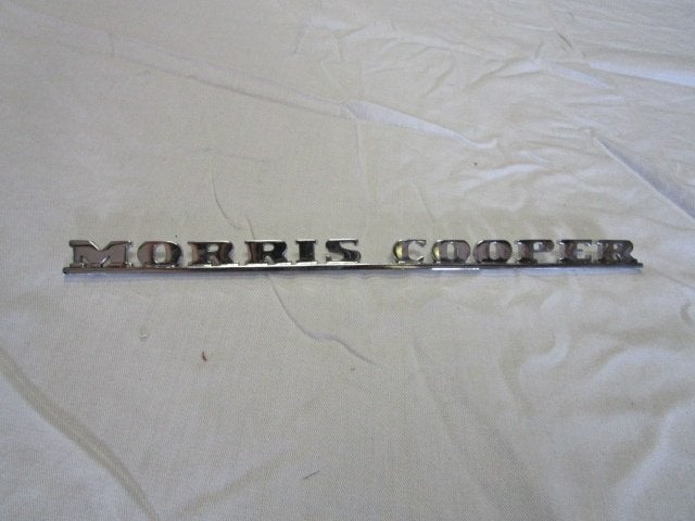 embleem achterklep "morris cooper" mk1 Klassieke Mini, Auto-onderdelen, Ophalen, Mini, Achterklep, Voor