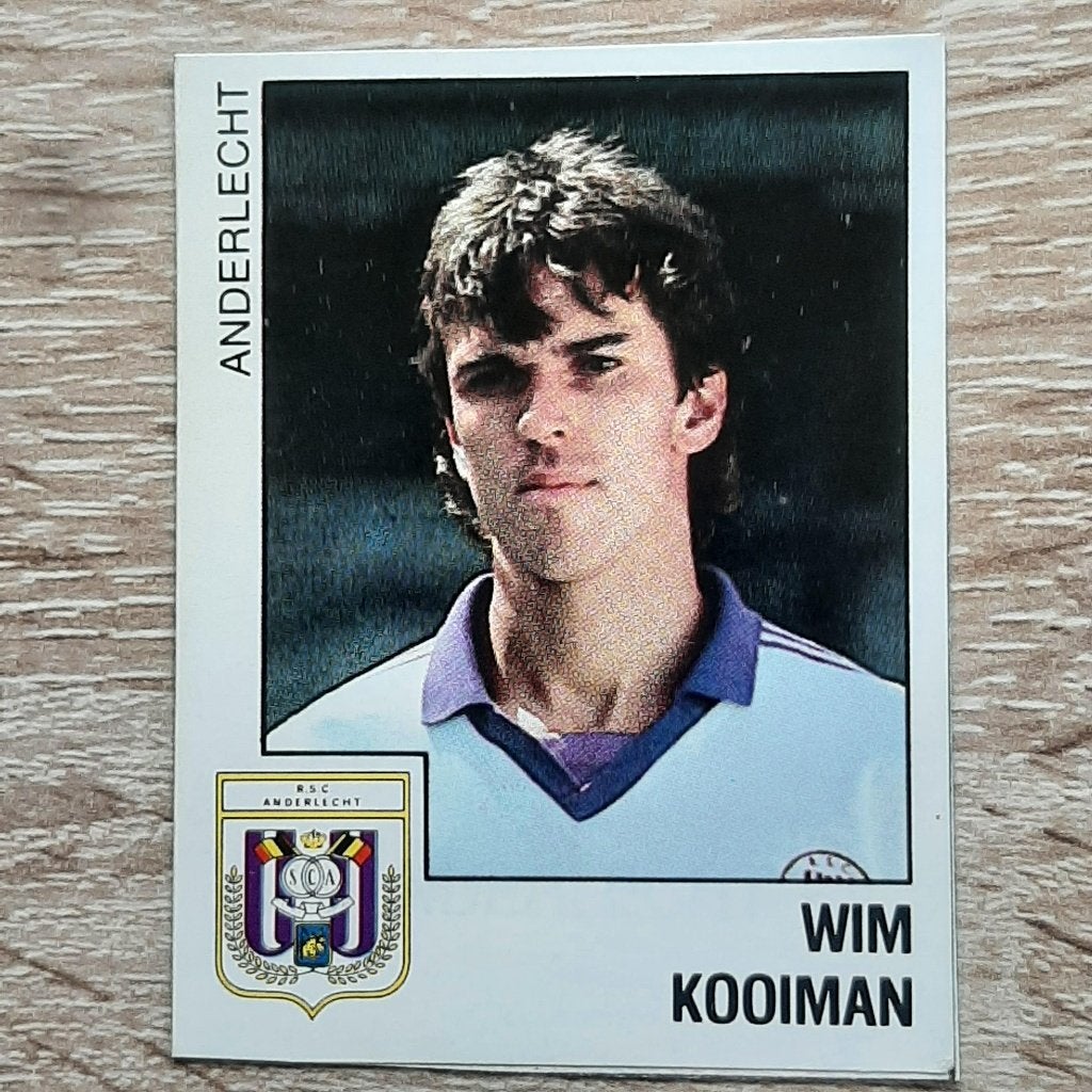 Voetbalplaatje Wim Kooiman Anderlecht Belgie., Verzenden, Gebruikt, Poster, Plaatje of Sticker