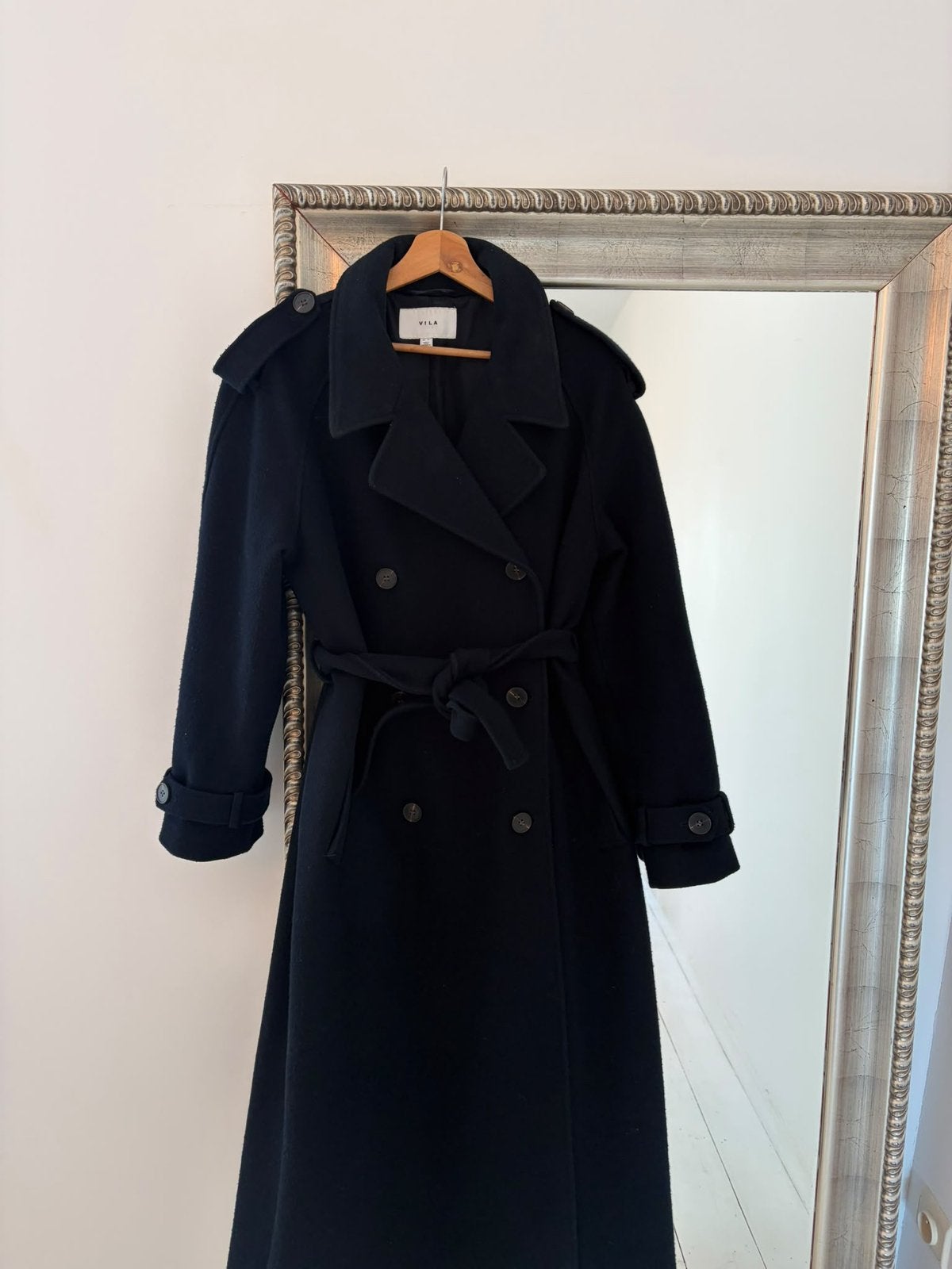 Trenchcoat Vila - Maat 38, Kleding | Dames, Ophalen of Verzenden, Gedragen, Maat 38/40 (M), Blauw