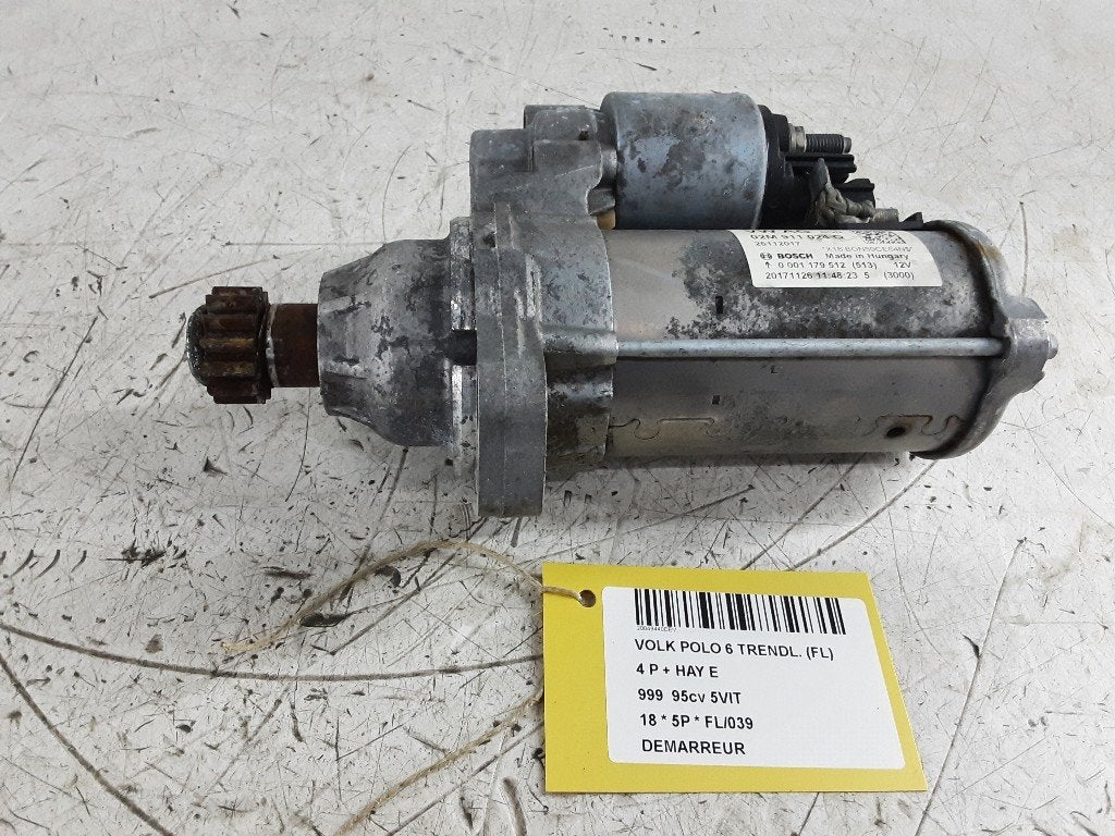 DÉMARREUR Volkswagen Polo VI (AW1) (02M911024Q), Volkswagen, Volkswagen AG, Utilisé, Kundenbetreuung@volkswagen.de