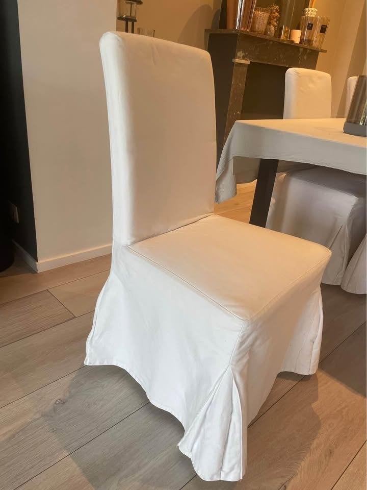 Chaise Ikea en tissu, Enlèvement, Utilisé, Blanc, Cinq, Six Chaises ou plus