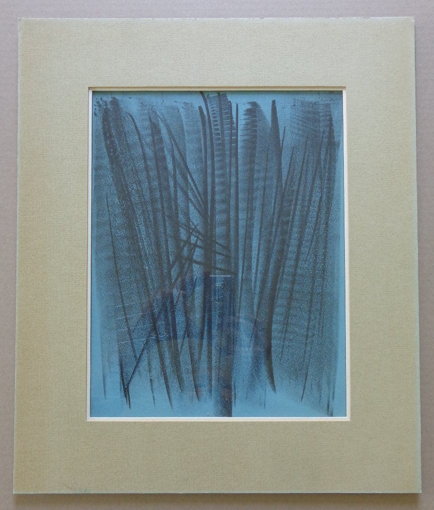 HANS HARTUNG / ABSTRACTIE / KLEURLITHO / 45x38cm / MOURLOT, Enlèvement ou Envoi