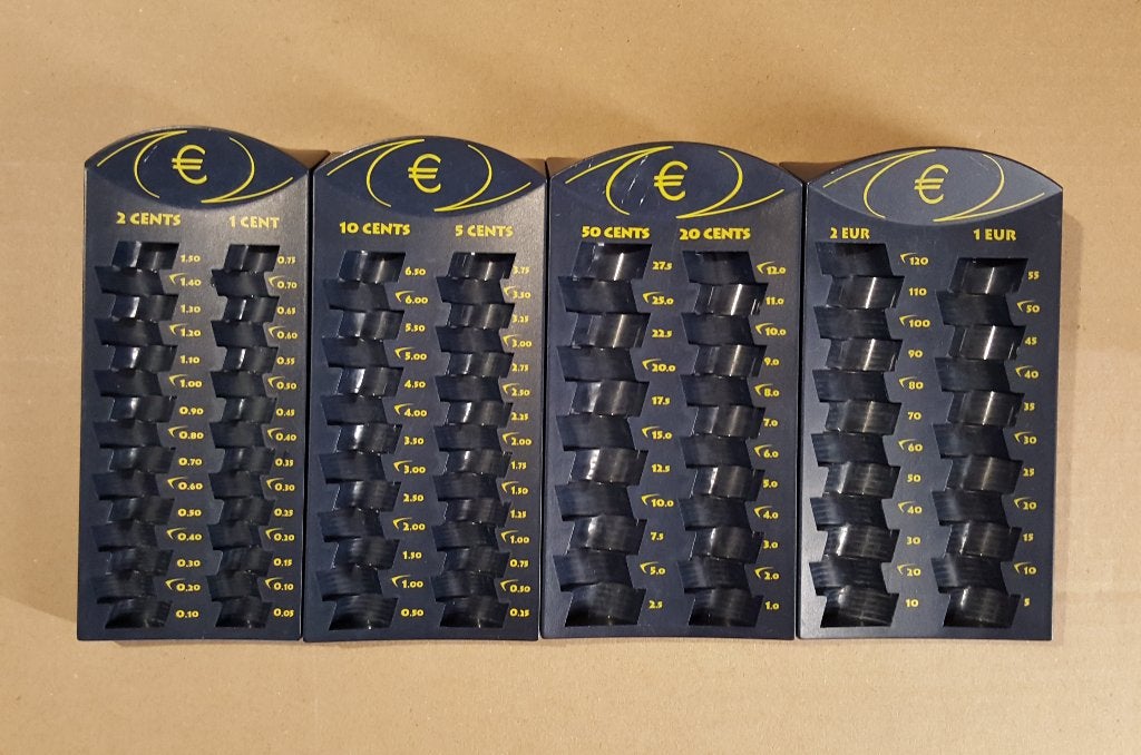 Set Sanicetis munttelbakjes – Euro – Made in Belgium, Zakelijke goederen, Kantoor en Winkelinrichting | Kassa's en Betaalsystemen