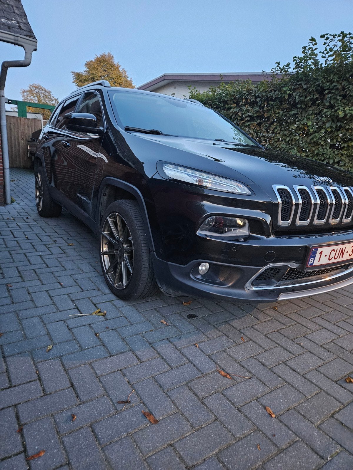Jeep Cherokee 2.0mjet 4x4, Auto's, 1956 cc, Zwart, 4 cilinders, Zwart