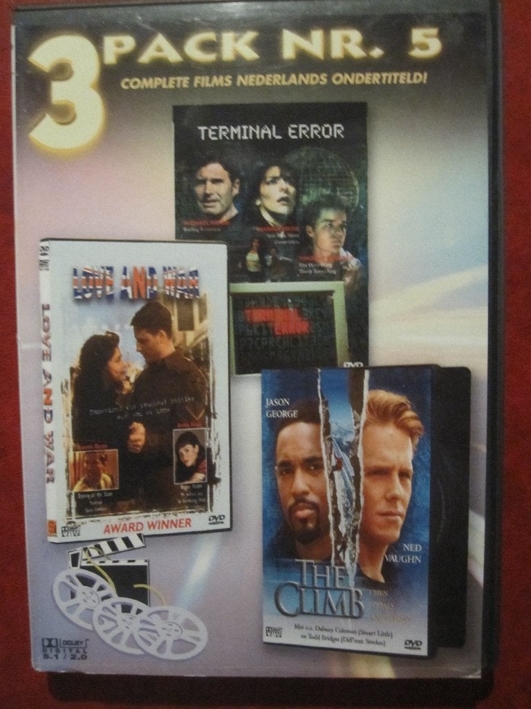 3 Pack nr. 5 (3 films op 1 DVD), Vanaf 16 jaar, Ophalen of Verzenden, Zo goed als nieuw