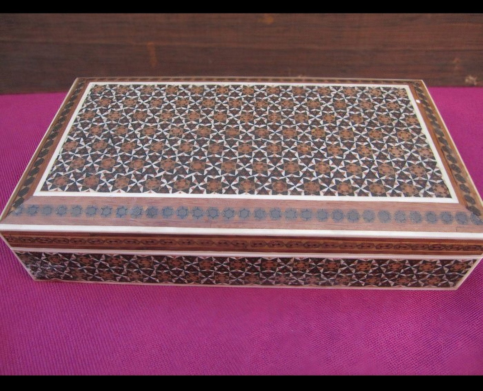 Boîte à bijoux persane Khatam - Iran fait main - Mosaïque, Enlèvement ou Envoi
