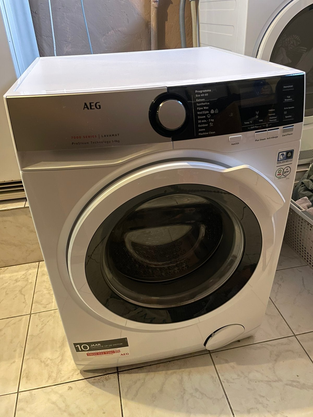 AEG 7000 series, Ophalen, 1200 tot 1600 toeren, Gebruikt, 8 tot 10 kg