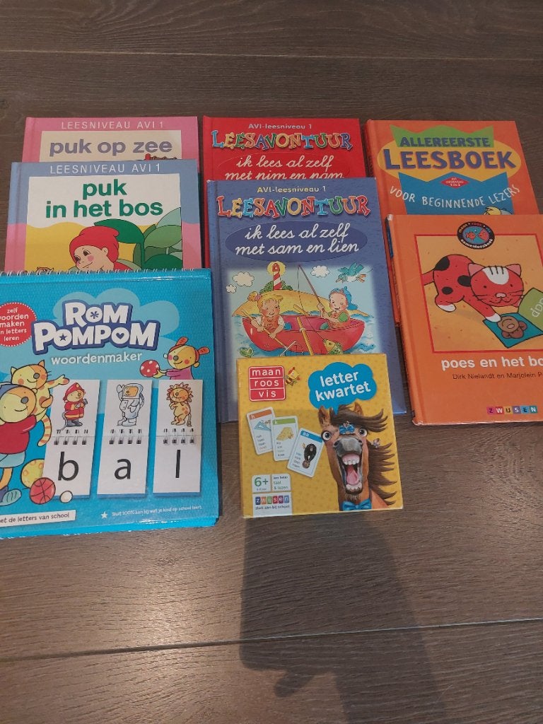 6 eerste leesboeken + woordspelletjes, Boeken, Kinderboeken | Jeugd | onder 10 jaar, Ophalen