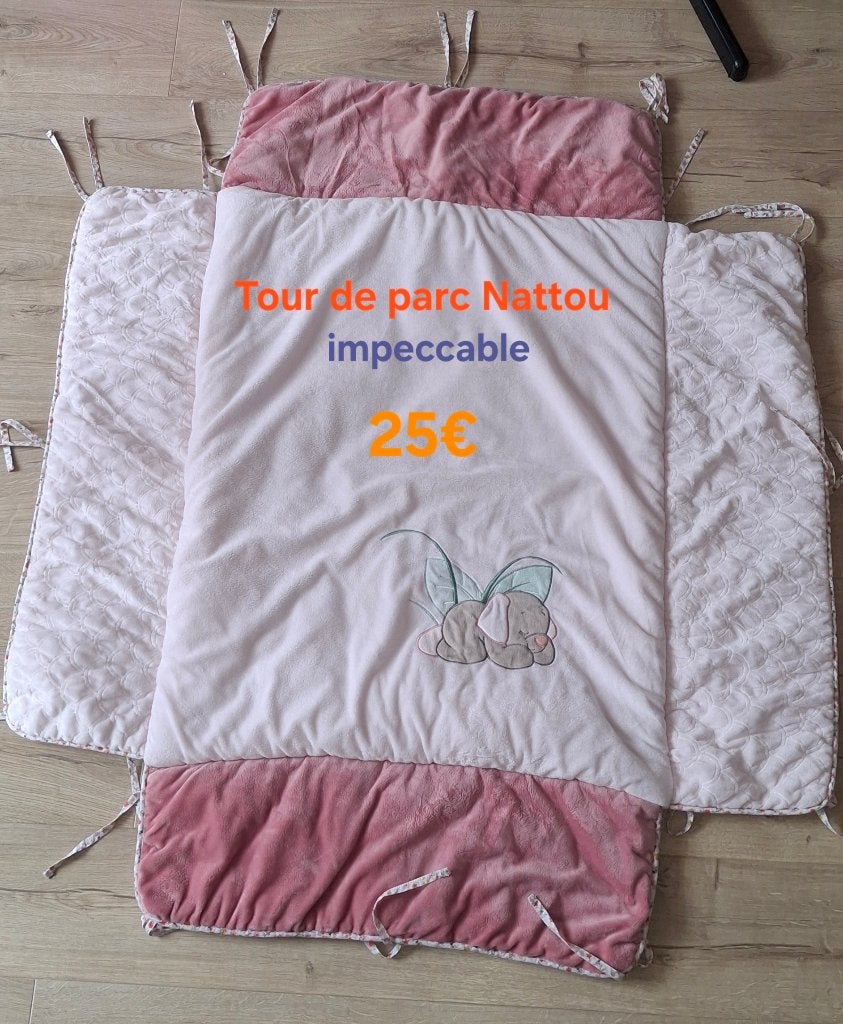 Tapis et tour de parc Nattou, Enfants & Bébés, Enlèvement, Comme neuf, Rectangulaire, Tapis de parc