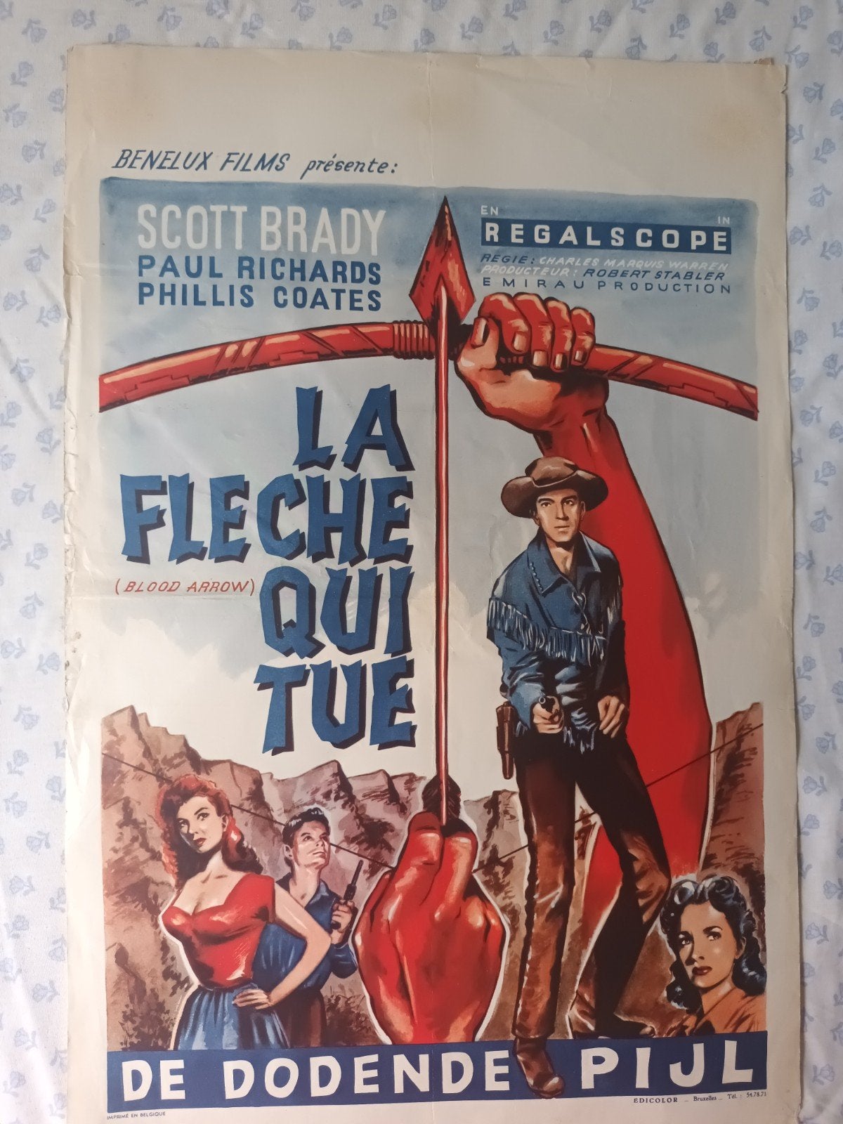 filmposter De dodende pijl, Verzenden, A1 t/m A3, Film en Tv, Rechthoekig Staand