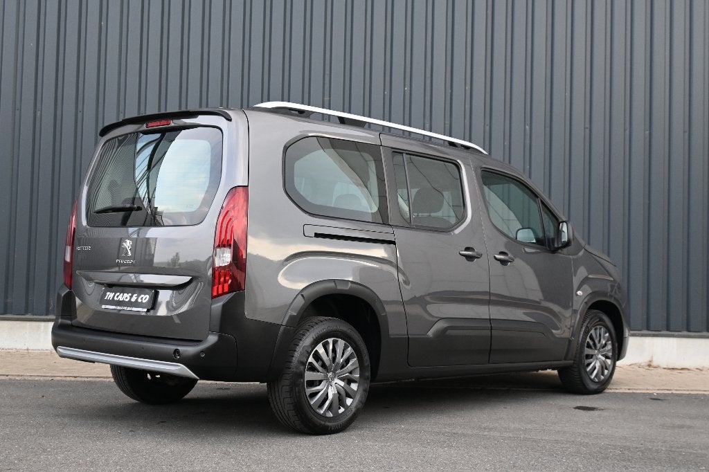 Peugeot Rifter 1.2i L2 Automaat, Cam, Carplay 2x schuifd, Ac, Argent ou Gris, Achat, Euro 6, 7 places
