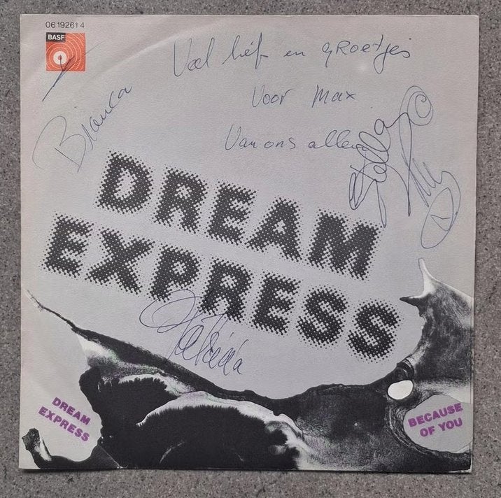Dream Express: Dream Express (7") gesigneerd!, Pressage original, Enlèvement ou Envoi