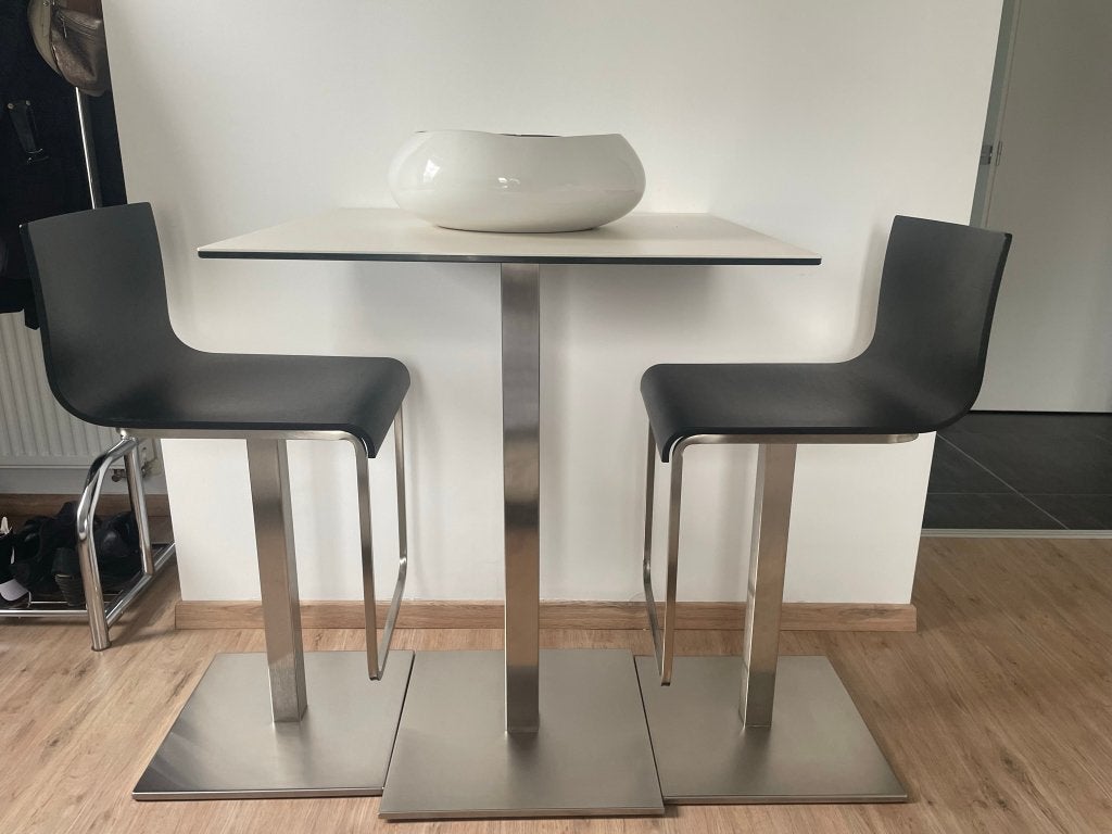 Barkrukken, Avec repose-pieds, 2 tabourets, Enlèvement, Utilisé