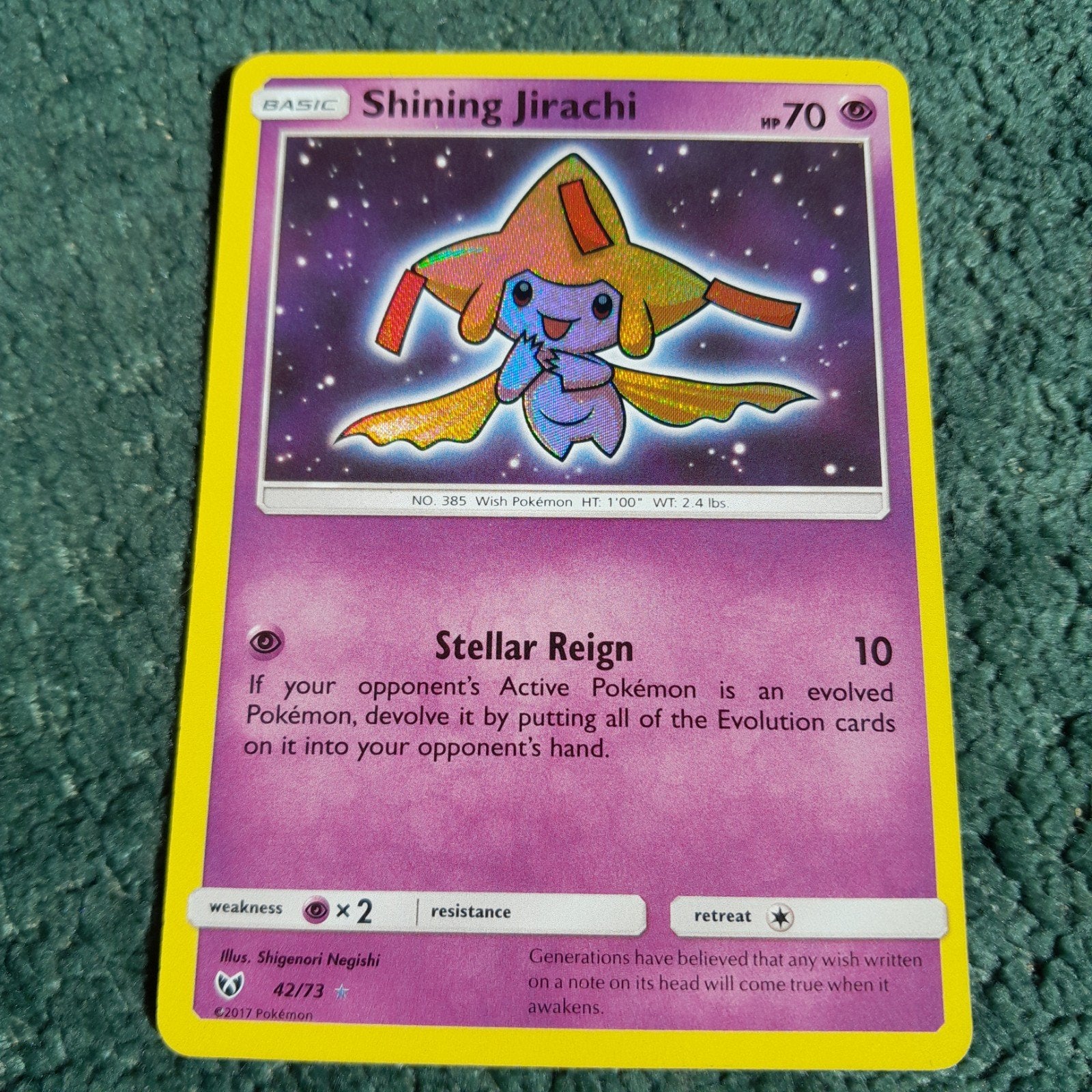 Shining Celebi Slg 42, Enlèvement ou Envoi, Comme neuf, Cartes en vrac, Foil