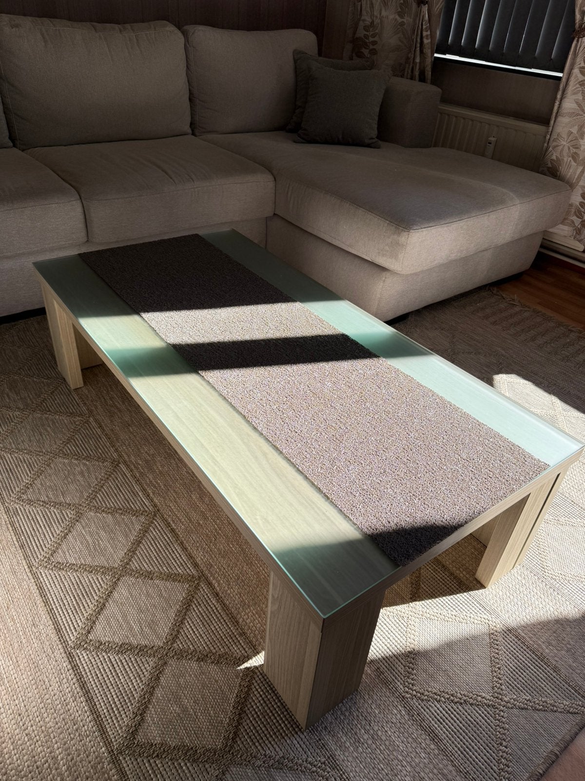 Table de salon, Maison & Meubles, Enlèvement, Utilisé, Verre