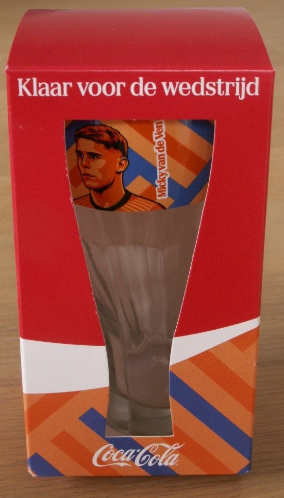 Coca Cola glas WK voetbal 2026 Mickey v.d. Ven, Ophalen of Verzenden, Nieuw
