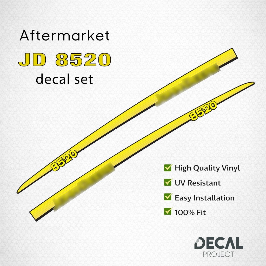 Autocollants de rechange John Deere 8520 - 8650, Envoi